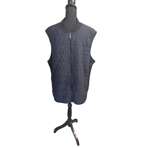 Perry Ellis Lightweight Quilted Vest – Full-Zip with Pockets, Men’s 2XLT - Picture 1 of 12